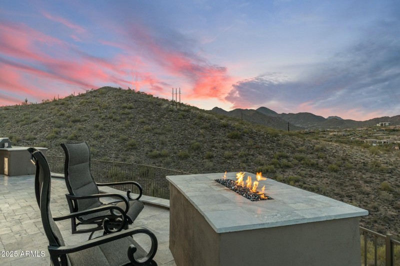 Fire Feature with 180-degree Views