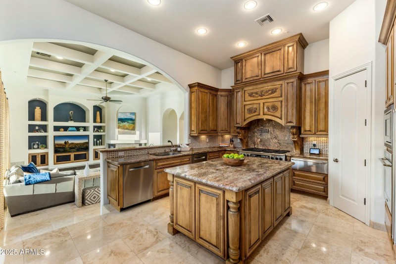 Kitchen Overlooking Family Room