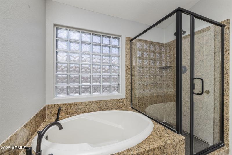 Main Suite Shower & Tub