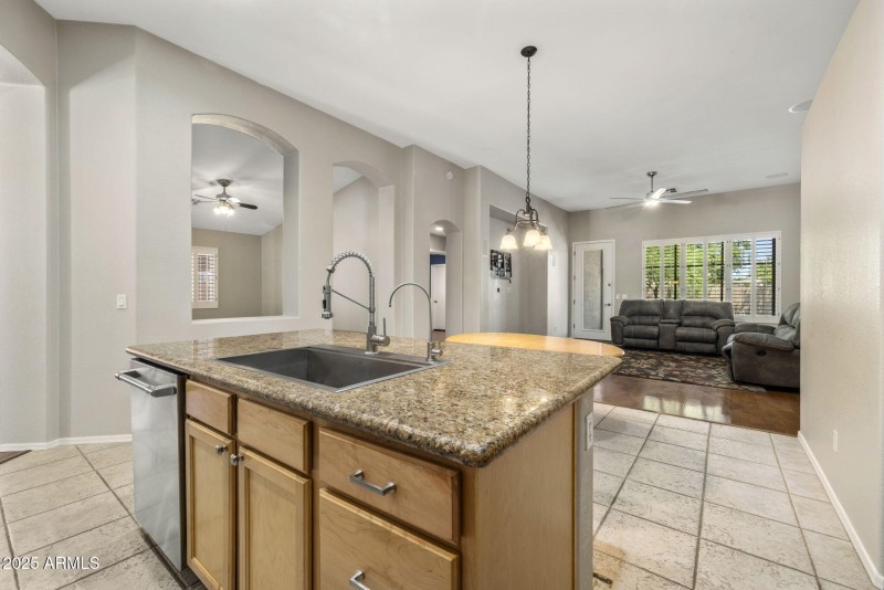 Island to Living Room