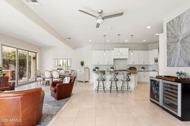 Open concept kitchen/family room
