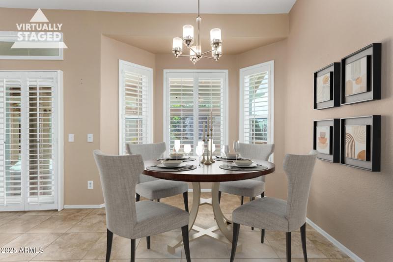 Dining area (staged)