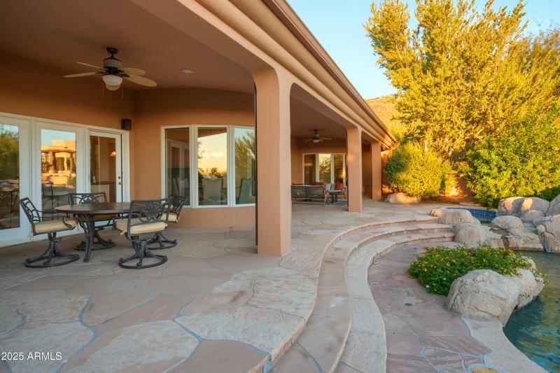 Back yard patio view