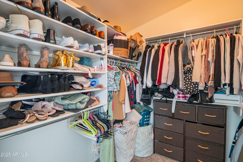 Large primary closet