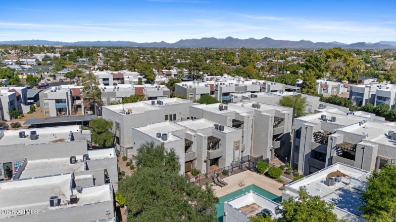 Aerial View of Unit and Patio