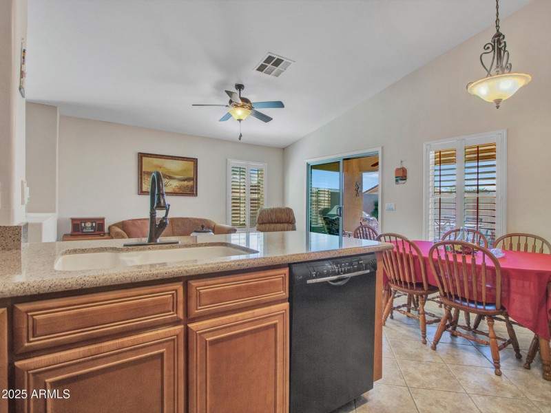 Kitchen Overlooking Living Area