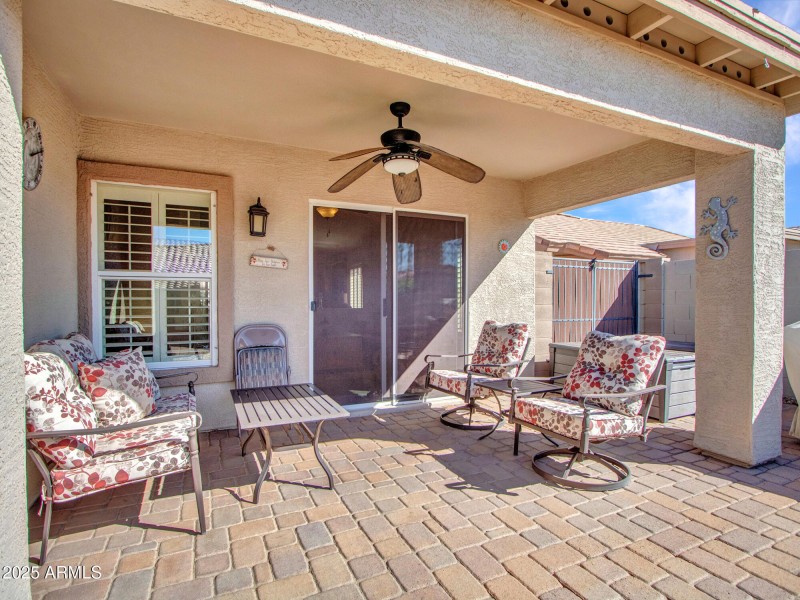 Shaded Outdoor Seating Area
