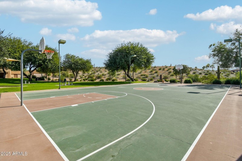 Community basketball court