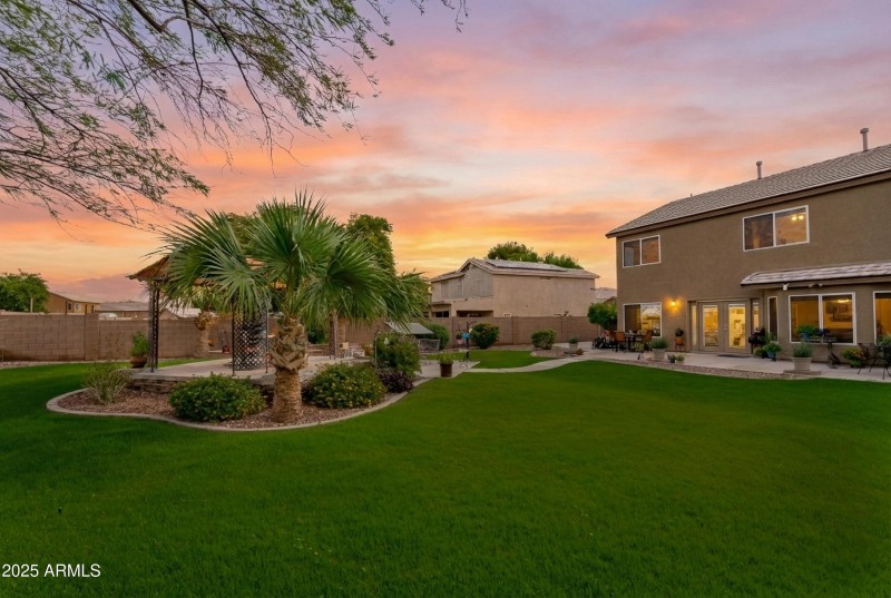 Backyard Twilight View