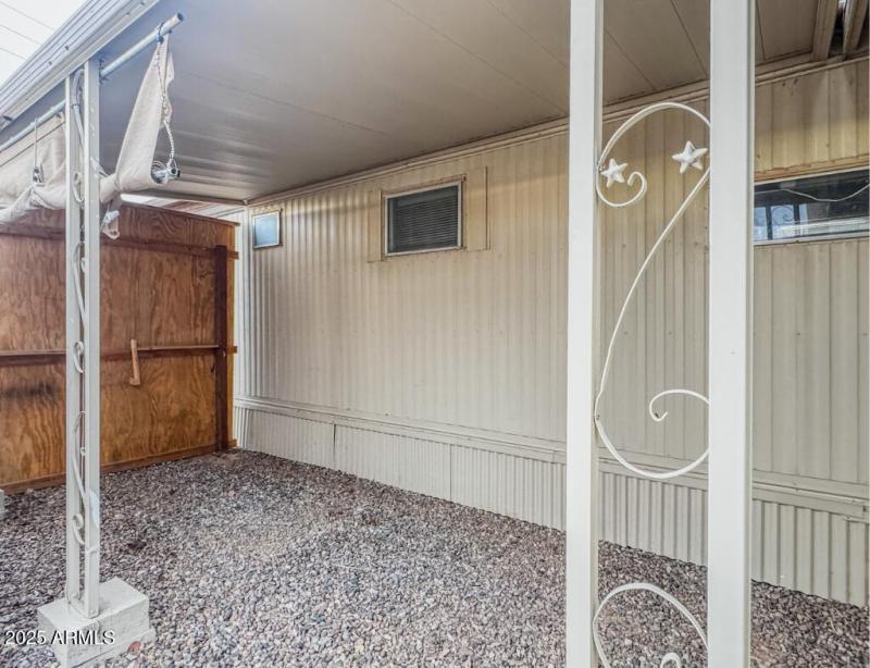 Covered Patio off of Storage