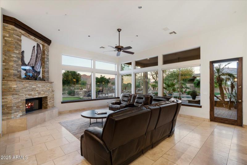 Living Room with Mountain Views