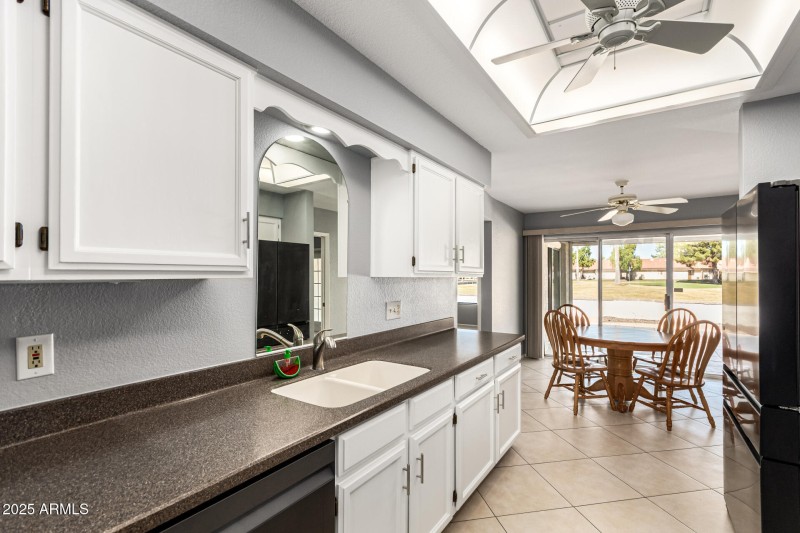 Kitchen with Views of Golf Course