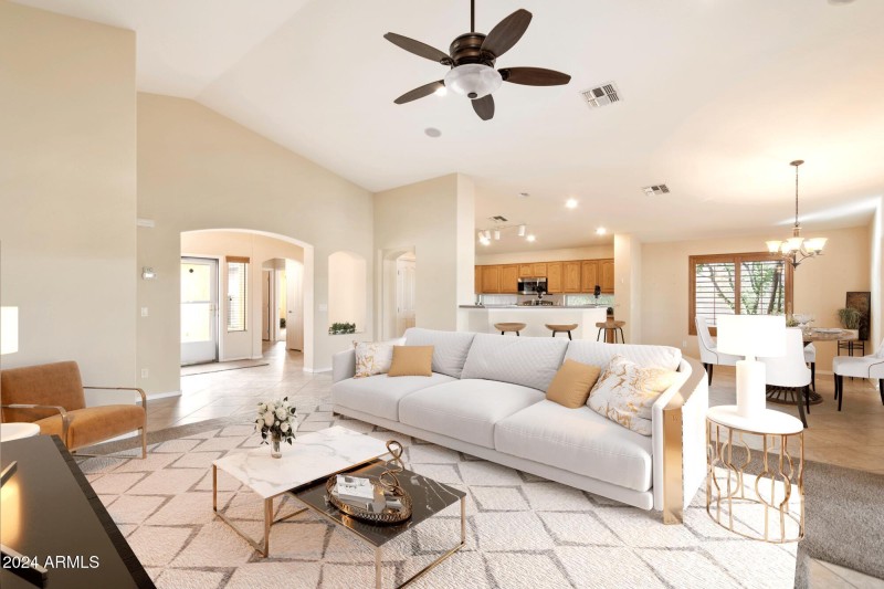 Greatroom Virtually Staged