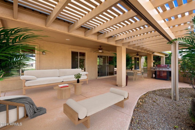 Covered Patio Virtually Staged 2