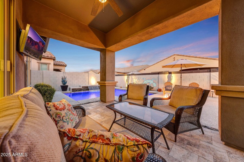 Covered Seating - Back Patio