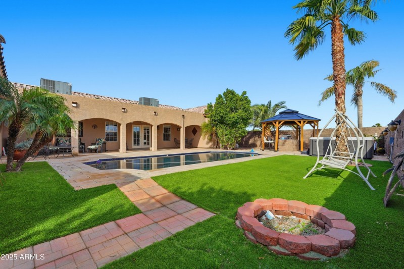 Resort style backyard