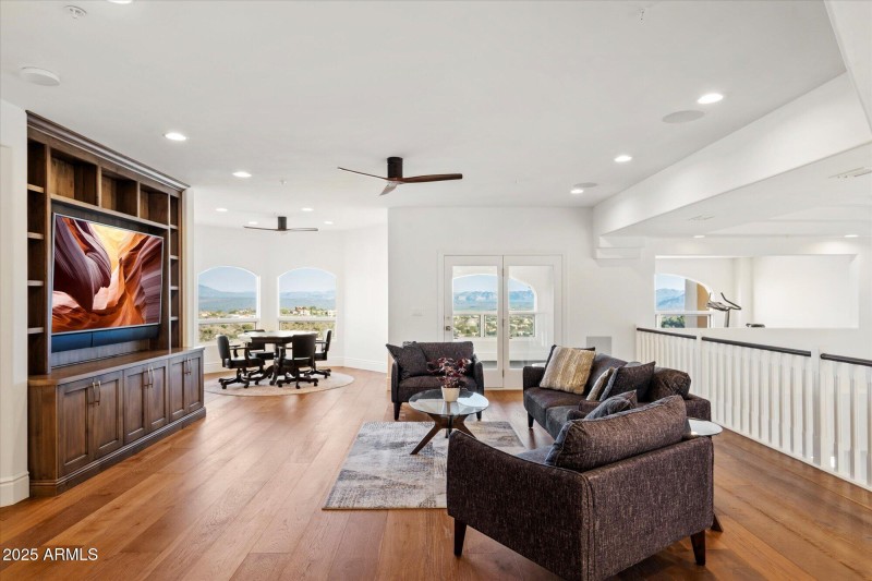 Upstairs Media Room & Game Area