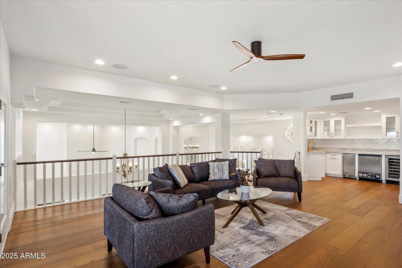 Expansive Upstairs Entertainment Loft