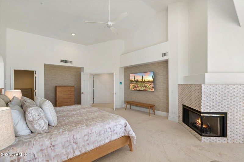 Cozy Primary Retreat with Fireplace