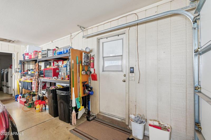 Lots of storage area & exterior exit