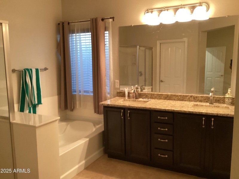 Master Bath Dbl sink & cabinets