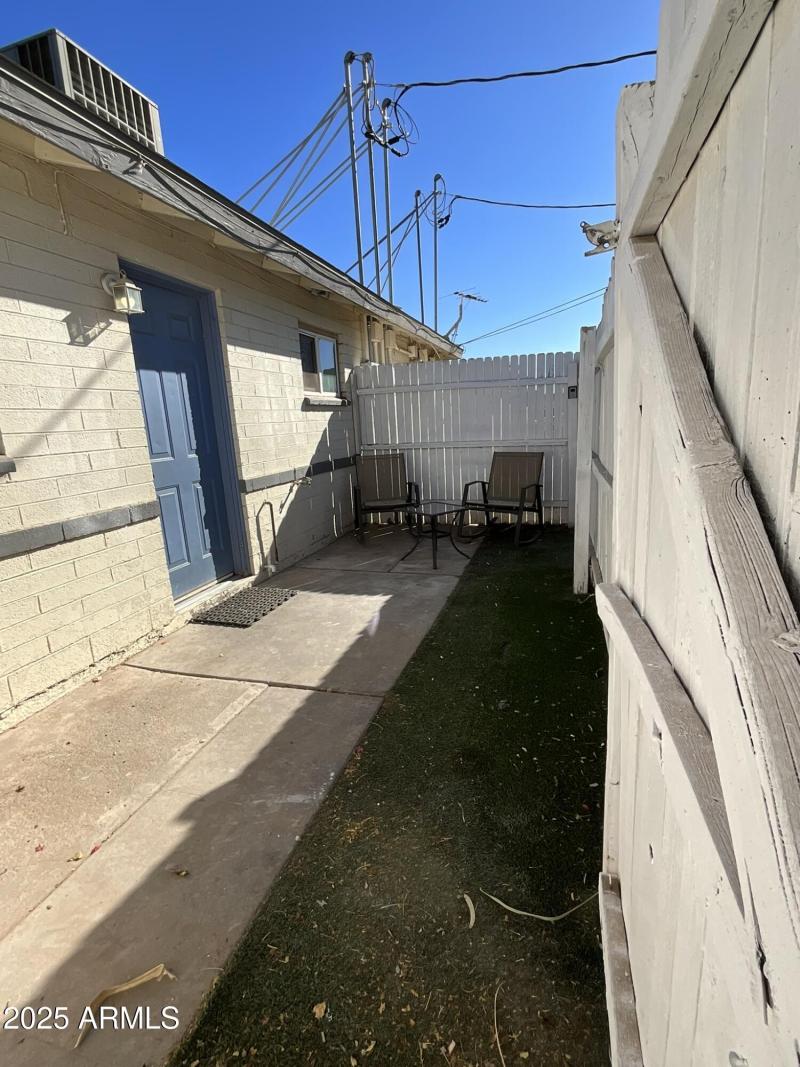 Unit 6 Fenced Patio