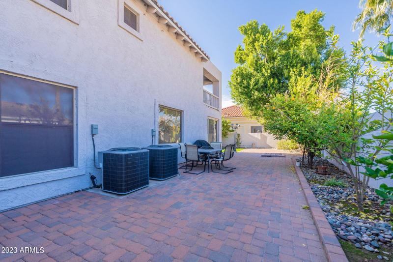 Patio with two new AC units