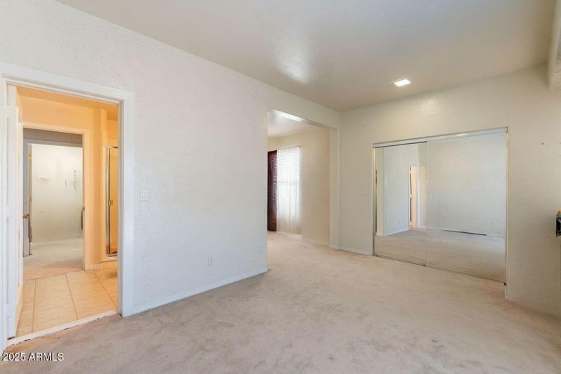 Downstairs suite with bathroom