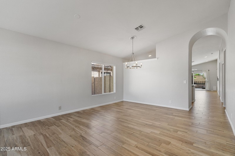 Open Dining & Hallway View