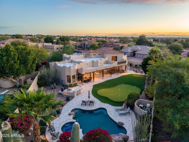 Aerial View of Backyard