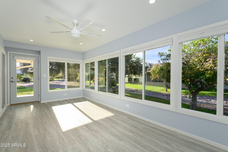 Beautiful View of the Lush Common Area