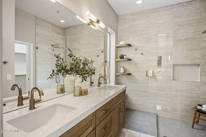 Primary walk in shower