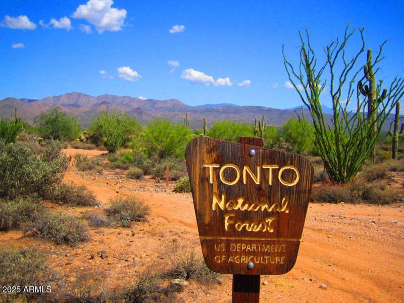 Tonto National Forest sign
