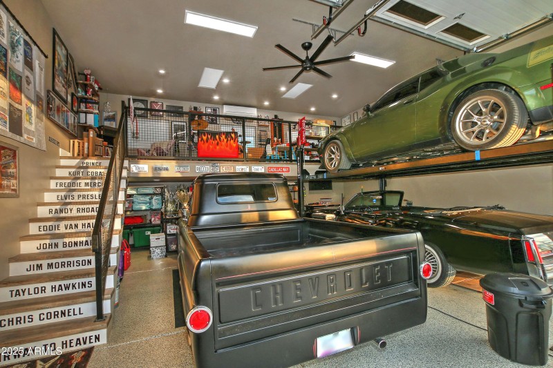 AC'd Garage with loft and tons of storag