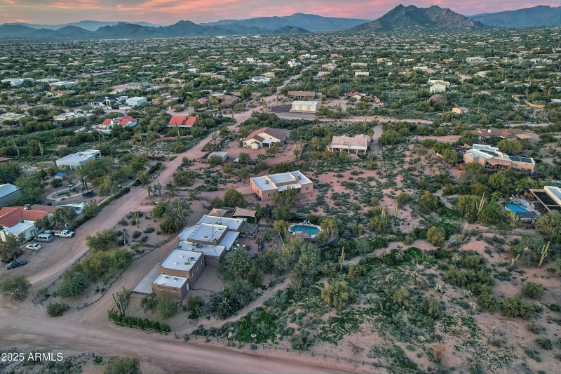 Aerial looking North
