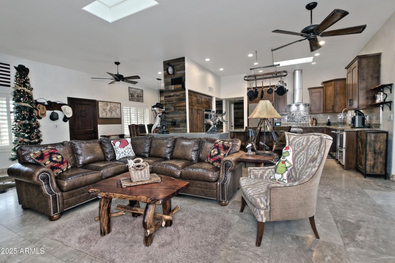 Great Room open to kitchen and dining