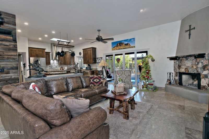 Great room with cozy fireplace