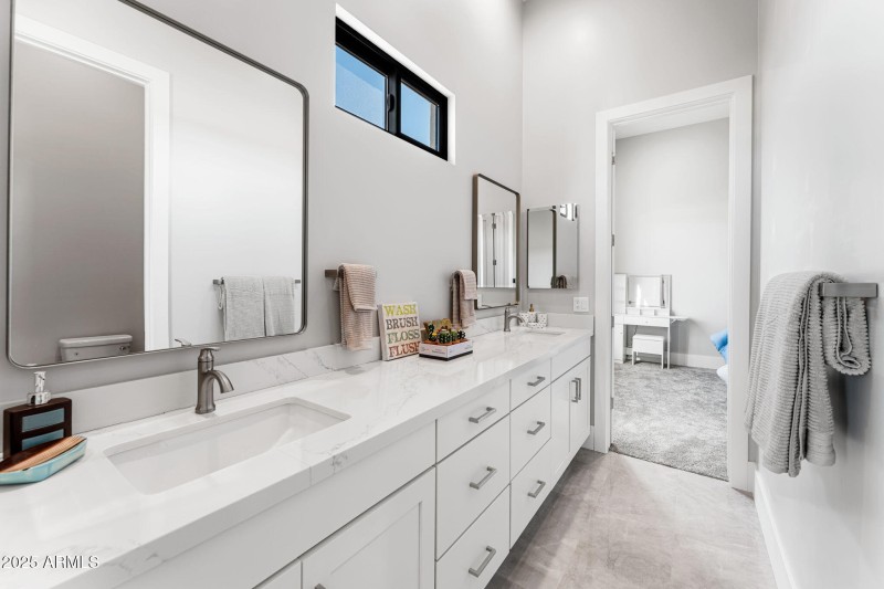 Jack and Jill Secondary Bathroom