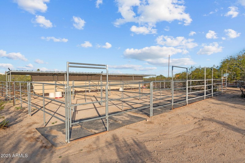 Covered stalls with turnouts
