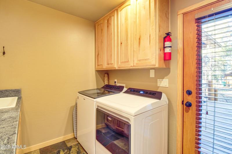 Downstairs laundry room