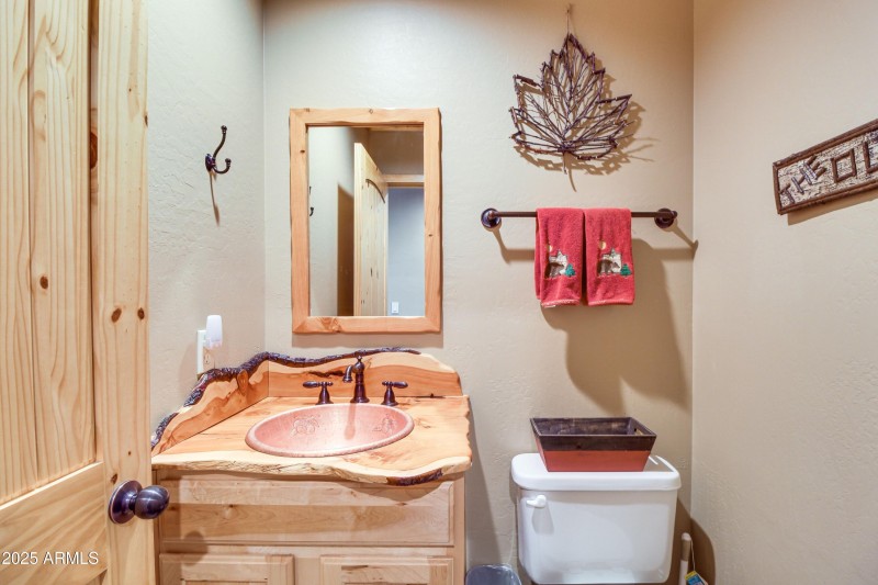 Downstairs powder room