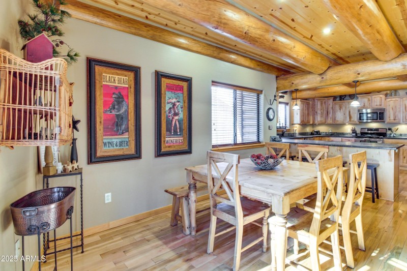 Dining room with breakfast bar