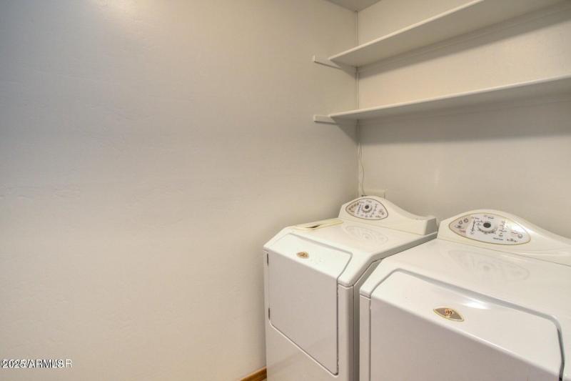 Laundry room with storage