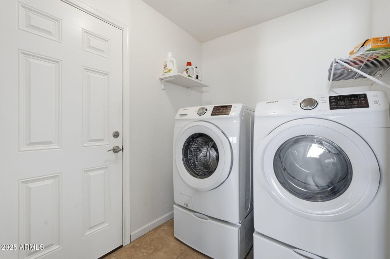 Inside Laundry room
