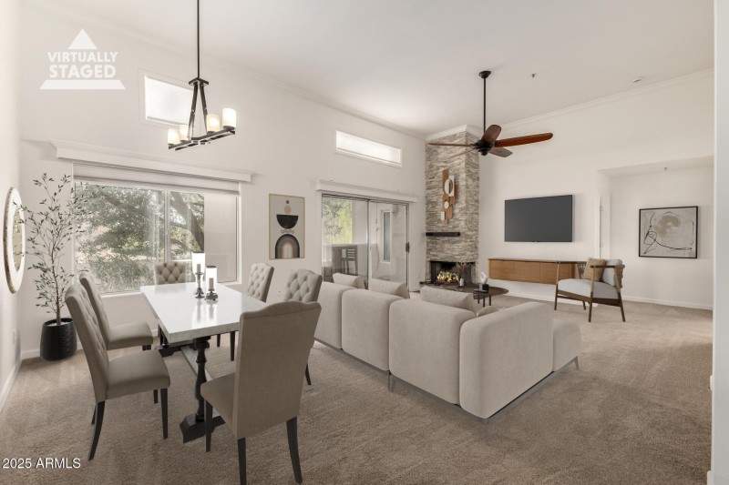 Dining and Living Furnished