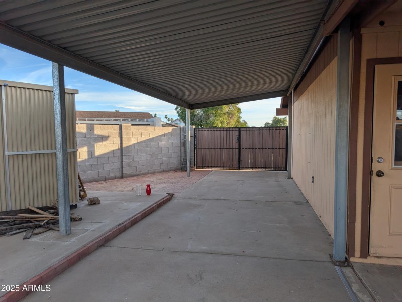 Private Carport Area