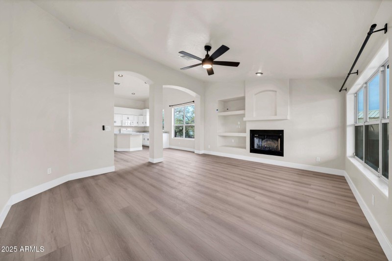 Family or Dining Room to Kitchen View