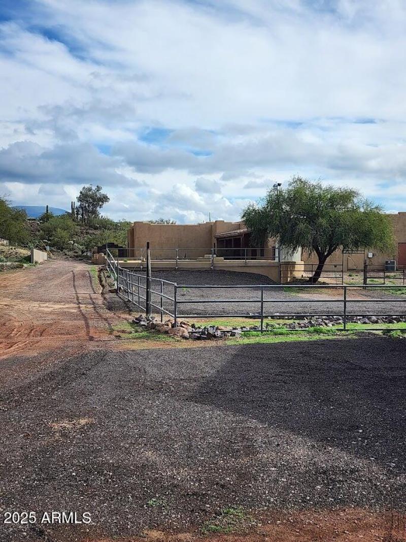 looking back toward the house