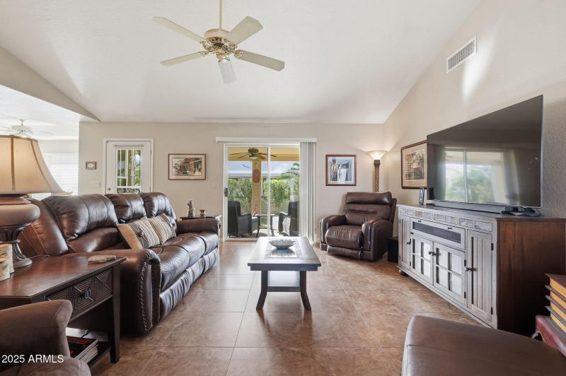 Open Vaulted Living Room