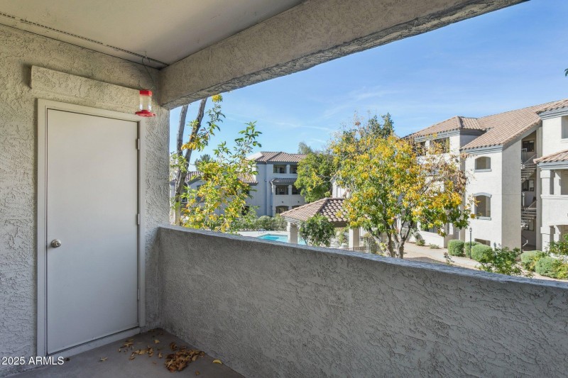 Covered Patio with Storage